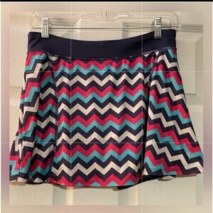 Danskin Zig-Zag Print Skirt with Built-In Shorts - Size XL (14/16)
